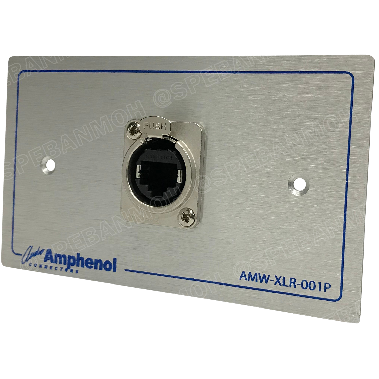 [ 1ชุด ] AMW-RJ45-C6-01P ชุดเพลทแอมฟีนอล Amphenol RJ45 Outlet Panal for XLRnet CAT6 1 Port With Connecter RJX8FD6110 เพลท 1ช่อง RJ45 เพลทแอมฟินอล RJX8FD6110 คอนเน็คเตอร์ เพลทแลนด์ Amphenol Plate อุปกรณ์อินเตอร์เน็ต RJ45 เมียติดแท่น