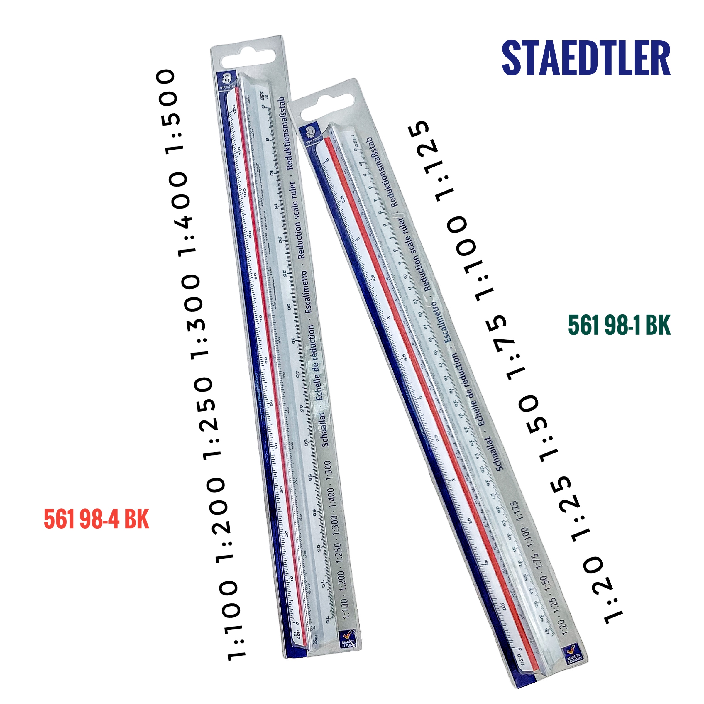 ไม้สเกล สามเหลี่ยม staedtler รุ่น 561 98