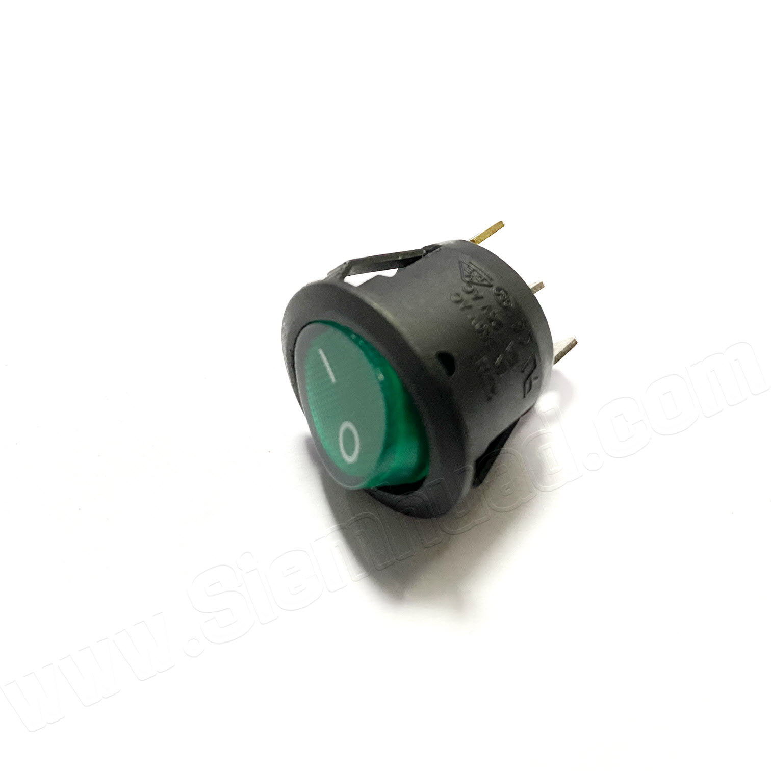 สวิทช์เปิดปิดหน้ากลมมีไฟ Power ON/OFF switch with lamp 20mm 250VAC 6A, 125VAC 10A