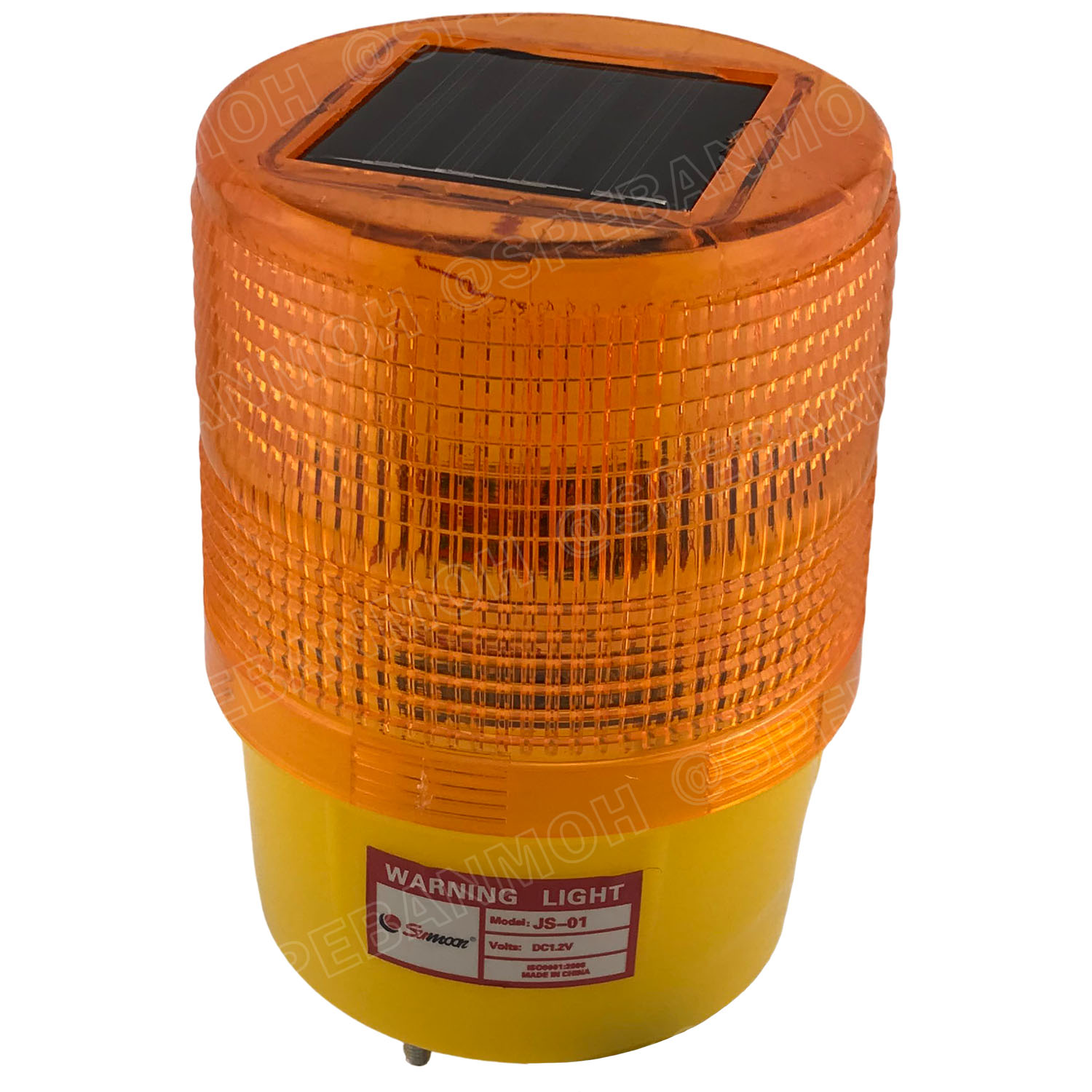 JS-01-YEL สีเหลือง Yellow LED ไฟสัญญาณเตือน โซล่าเซลล์ แอลอีดี แบบกระพริบ ฐานยึดน็อต Solar Cell Warning Light ไฟสัญญาณเตือน แสงอาทิตย์ ไฟเตือนใช้โซล่า ไฟเตือนใช้พลังงานแสงอาทิตย์ Solar Warning Light ไฟกระพริบใช้แผ่นโซล่า พลังงานแสงอาทิตย์ ไฟเตือนโซล่าเซลล