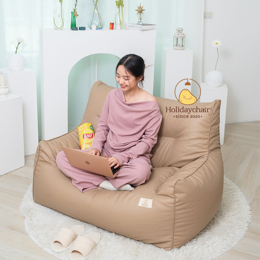 โซฟาบีนแบค โซฟาเม็ดโฟม bean bag หนัง PU เกรดพรีเมียม กันน้ำ กันแดด ใช้งานกลางแจ้งได้ โซฟานั่งเล่น เบาะเม็ดโฟม โซฟาญี่ปุ่น โซฟาเบด โซฟาหนัง เก้าอี้ outdoor โซฟามินิมอล บีนแบ็ก โซฟานอกบ้าน เบาะนั่งเม็ดโฟม เก้าอี้เม็ดโฟม บีนแบค รุ่น HCS-016