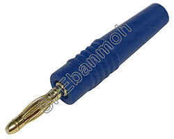 [ 5ชิ้น ] ปลั๊กกล้วย บานานาเข็ม ผู้ต่อสาย BNN-2MM-648 (Mini Banana) ∅ 2 mm สีน้ำเงิน / BLU