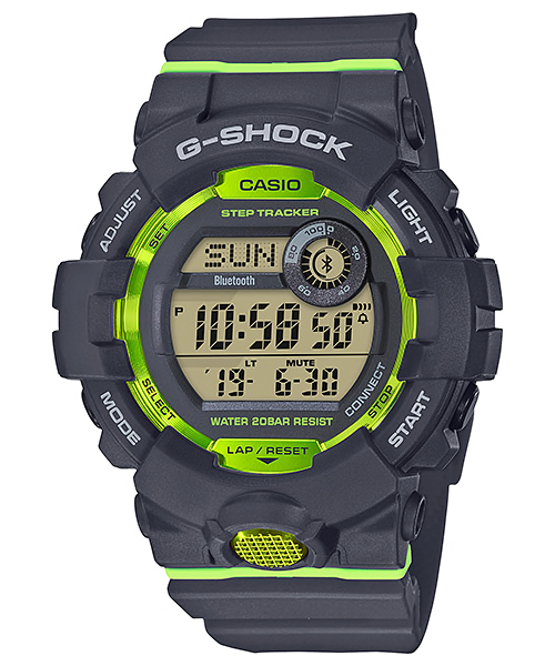 CASIO G-SHOCK รุ่น GBD-800-8DR สีเทาเข้ม เขียว สินค้าใหม่ ของแท้ รับประกันศูนย์ CMG