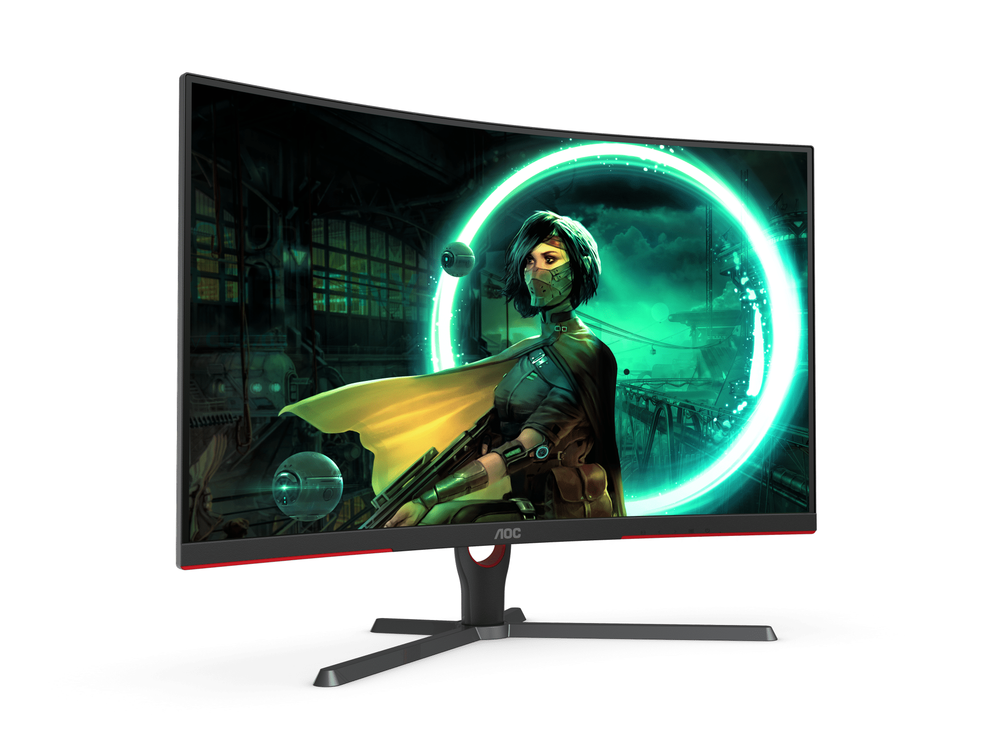 AOC C32G3E 31.5" 1000R Curved Gaming Monitor ประกันศูนย์ 3 ปี