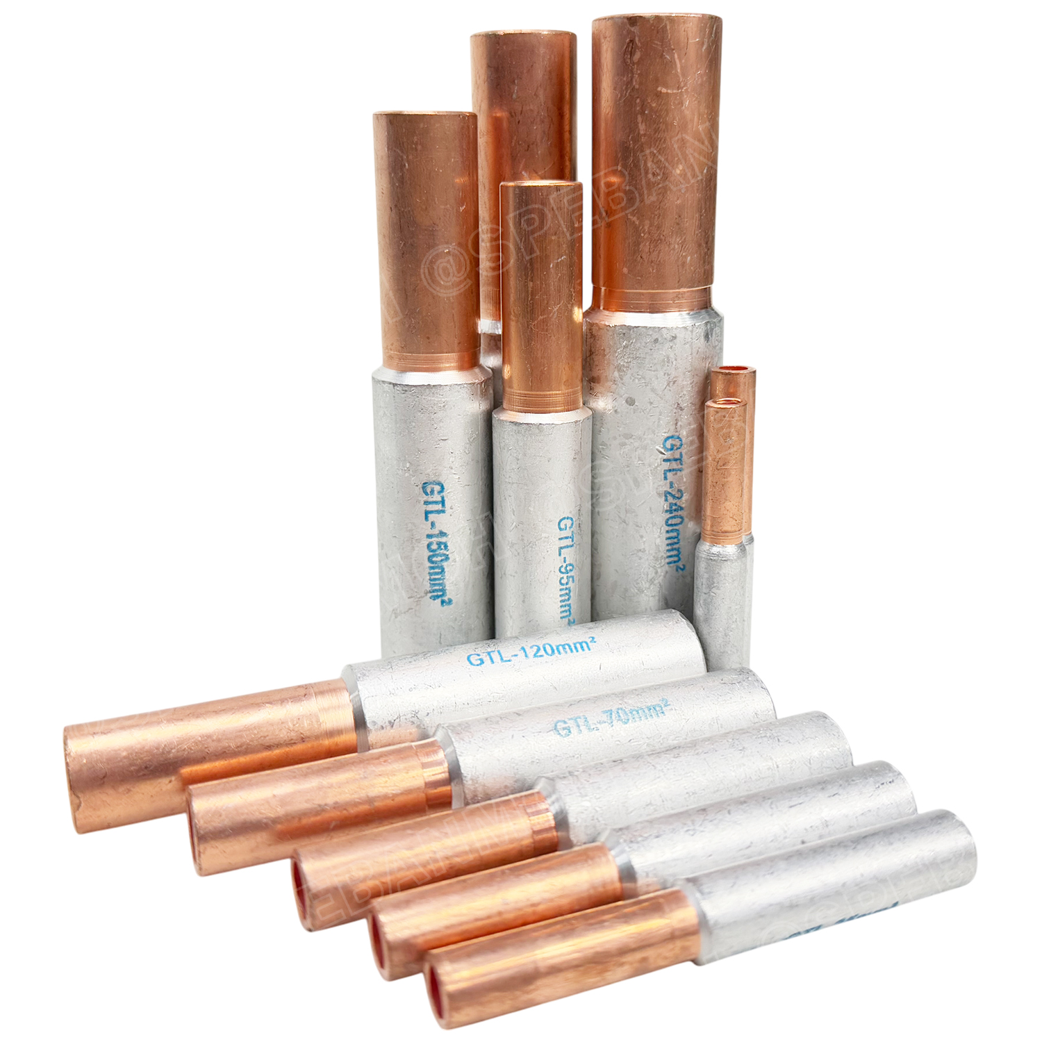 [ 1 ชิ้น ] GTL Series หางปลาทองแดง-อลูมิเนียม Copper-Aluminum Pin Terminal Bimetallic หางปลาไบเมทัล หางปลาสำหรับต่อสายทองแดงและอลูมิเนียม Bi-metallic Sleeve หางปลาไบเมลทัล หางปลาอลูมิเนียม หางปลาทองแดง