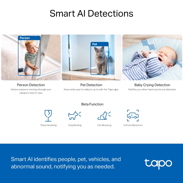 กล้องวงจรปิดไร้สาย TP-Link Tapo C230 Pan/Tilt AI Home Security Wi-Fi Camera