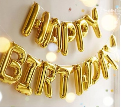 Happy Birthday 13ตัว (สีทอง)
