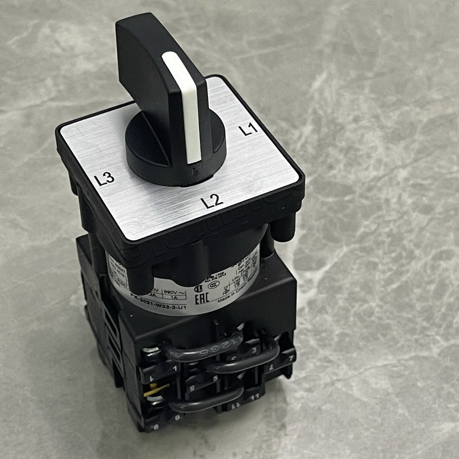 แคมสวิตช์ K1/K2 Cam switches, แอมป์ซีเลคเตอร์, โวลต์ซีเลคเตอร์, ON-OFF สวิตซ์, สวิตซ์สลับขั้ว, สวิตซ์หลายจังหวะ (Schneider Electric) K1 series