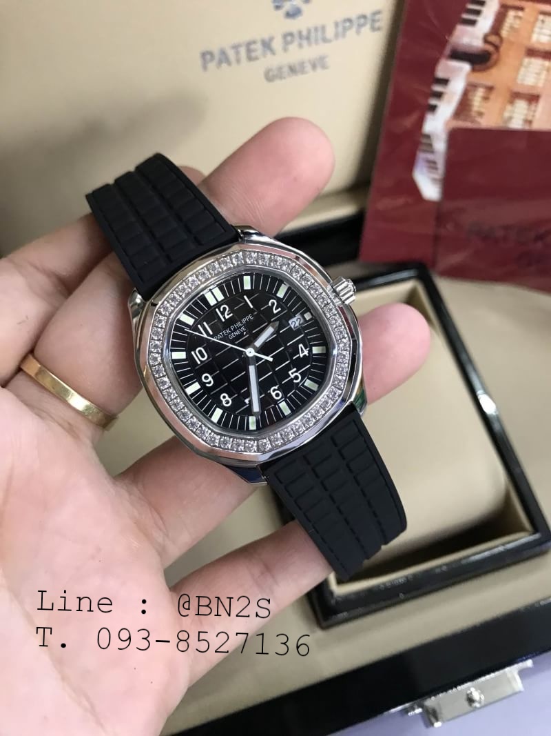 PATEK Philippe Aquanaut Diamond Grade : Hiend Size 34mm. (แบต) กล่องหนัง พร้อม​อุปกรณ์​ครบชุด​