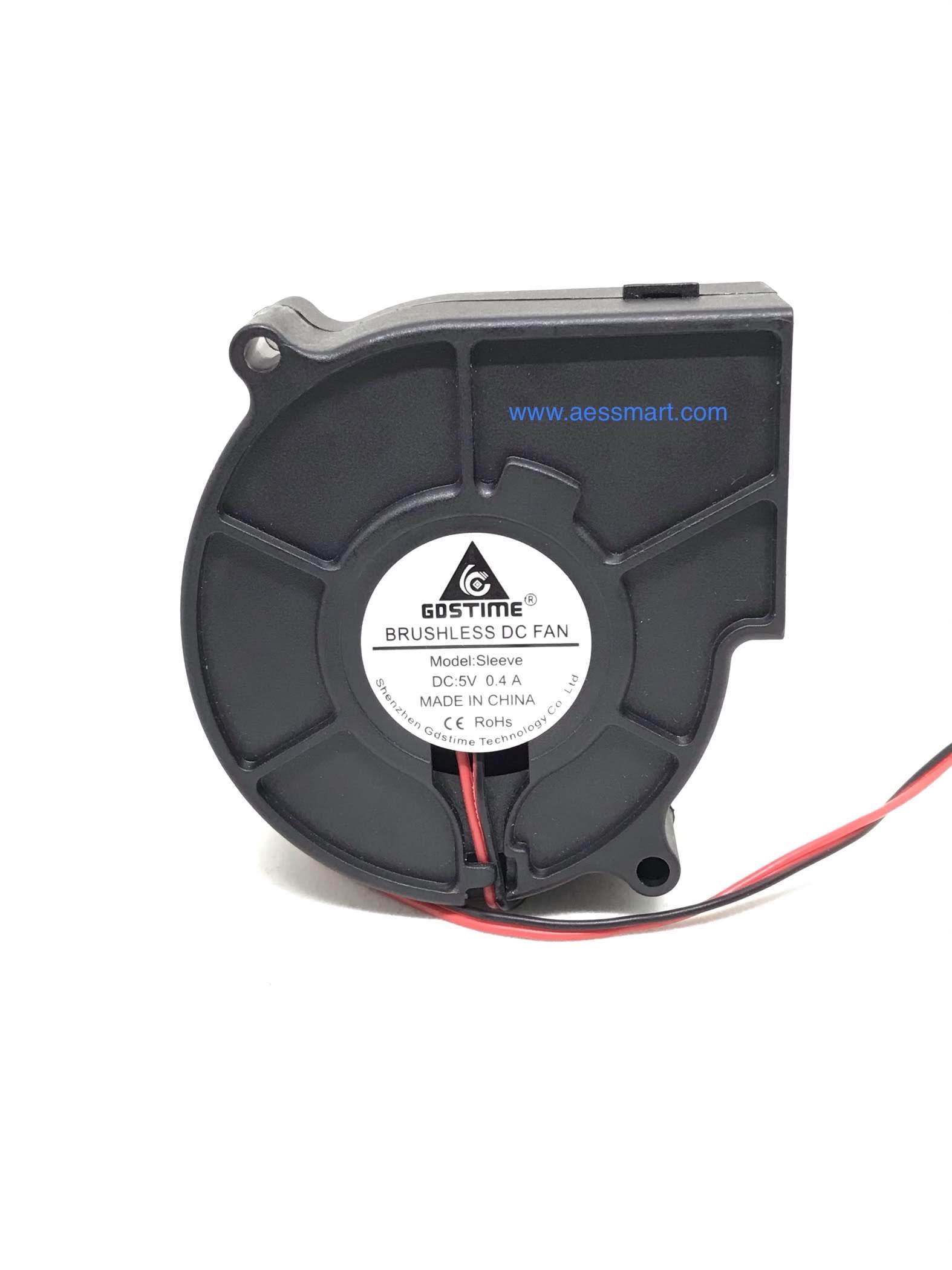 S2929 : พัดลม DC 5V/0.4A ขนาด 75x30mm Turbo