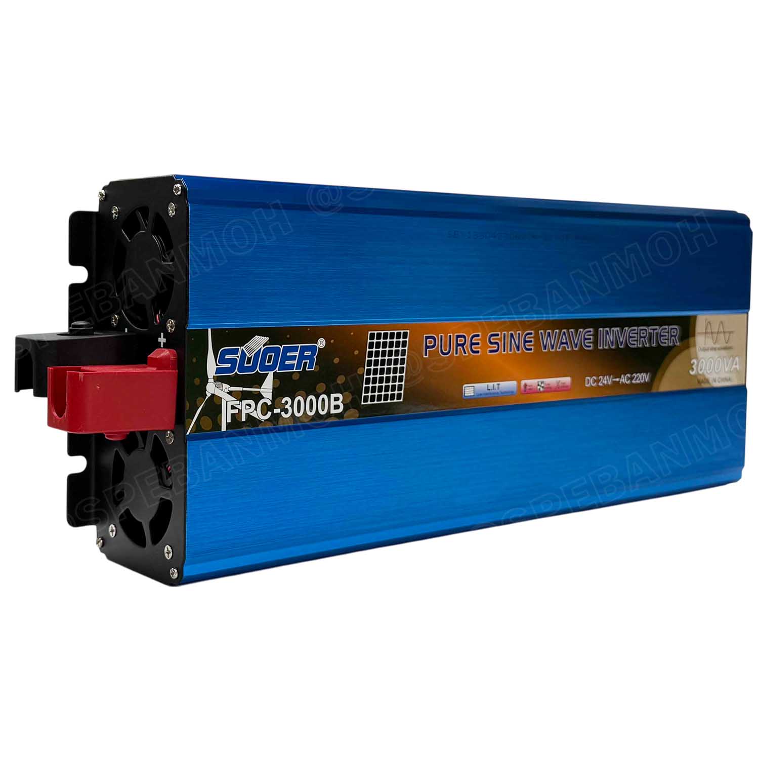 [ 1 เครื่อง ] FPC-3000BL สีฟ้า Blue อินเวอร์เตอร์ แปลงไฟ 24VDC ออก 220V รุ่นใหม่ Inverter ยี่ห้อ SUOER FPC-3000BL 3000W 24V to 220V off grid inverter pure sine power inverters FPC-3000 อินเวอร์เตอร์ เพียวไซน์เวฟ อุปกรณ์แปลงไฟ