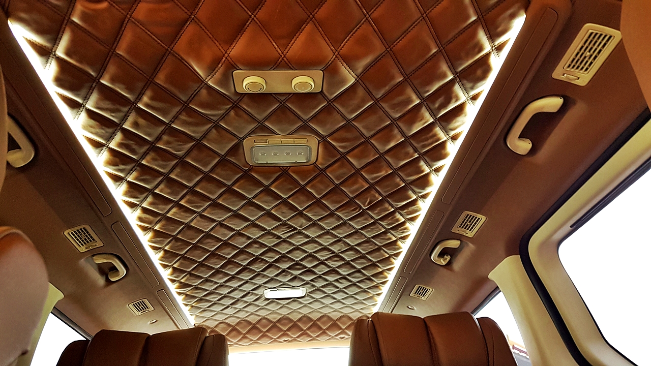 หุ้มหลังคา พร้อมรางไฟ ลายตาราง