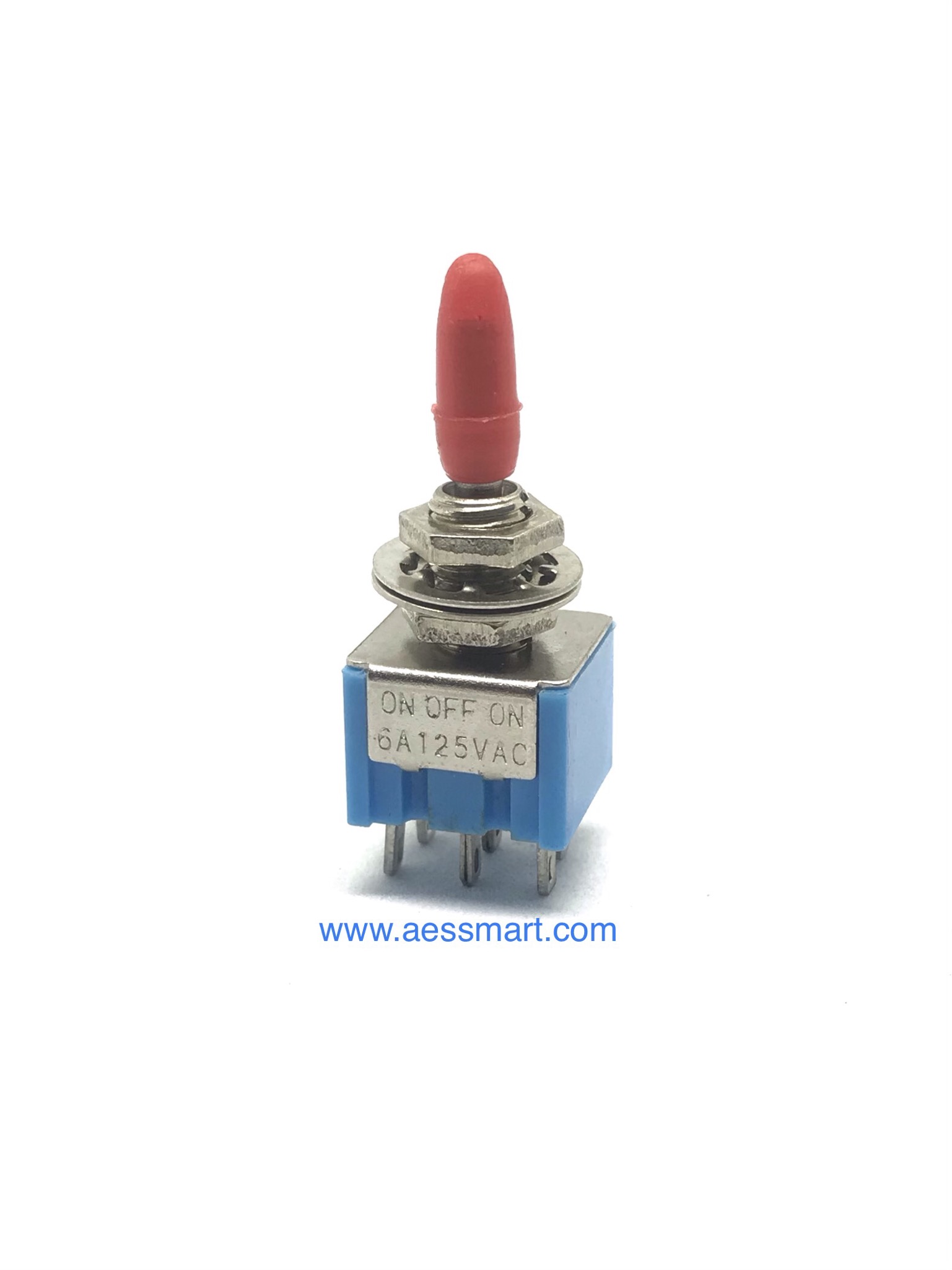 SPDT01 : SPDT switch,6 pin,3A/250V on/off/on