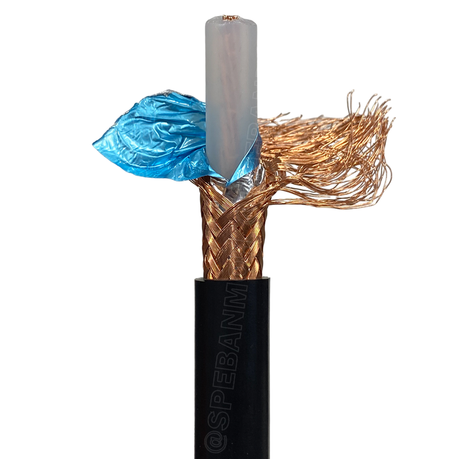 [ 1เมตร ] TSL-RG8 สาย Coaxial RG8 A/U 50 Ohm 14AWG ทีเอสแอล สายโคแอกเชียล สายสัญญาณวิทยุสื่อสาร ระยะไกล Coaxial Cable ทองแดงแท้ Copper Wire 50Ohm ชีลถัก อลูมิเนียมฟอยด์ กันสัญญาณรบกวนอย่างดี สำหรับต่อสัญญาณวิทยุสื่อสาร