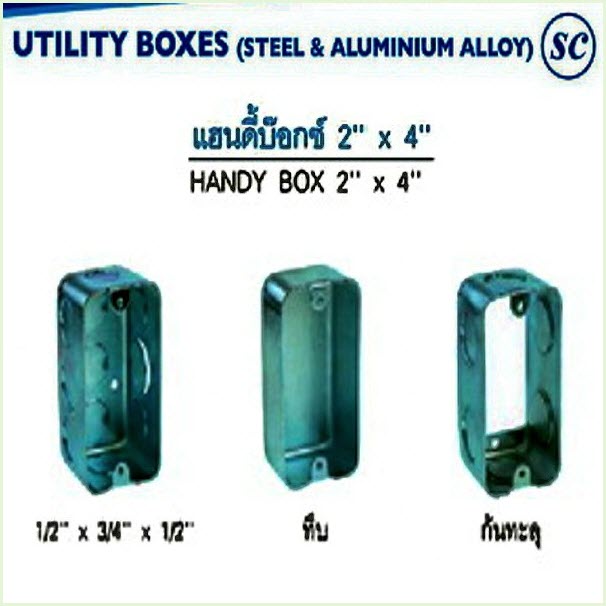 แฮนดี้บ๊อกซ์ ฝาปิดแฮนดี้บ๊อกซ์ (อุปกรณ์ประกอบท่อร้อยสายไฟฟ้า) Handy Box (SC) HB series, SC-HB1 series, SC-HB12 series, HP series
