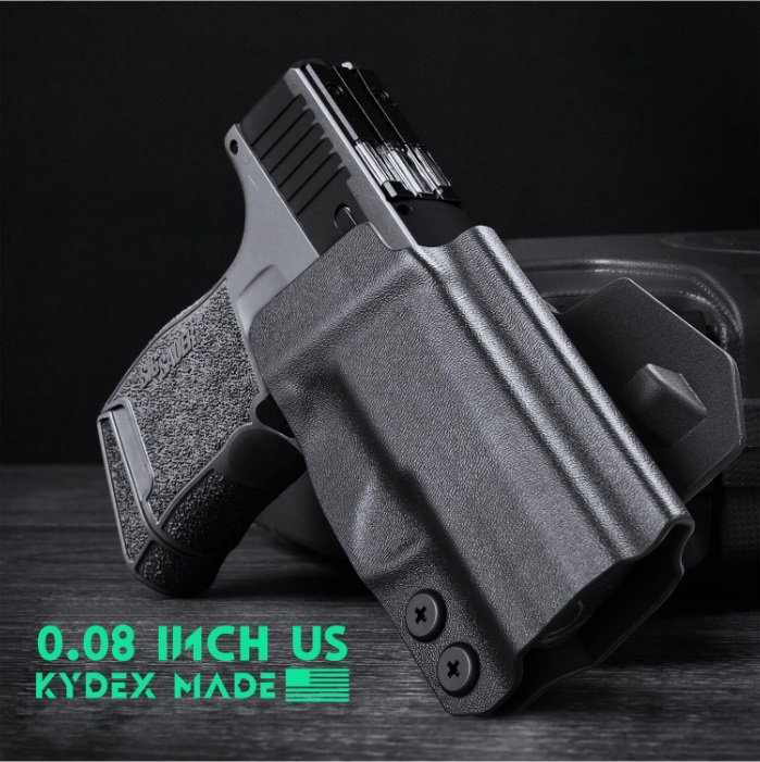 ซองปืน พกนอก Open Carry OWB Paddle Holster Kydex for Sig Sauer P365 P365 XL P365 SAS P365X P365.380 ACP P365 ROSE.380 ACP Pistol with Red Dot Trigger Guard | WARRIORLAND