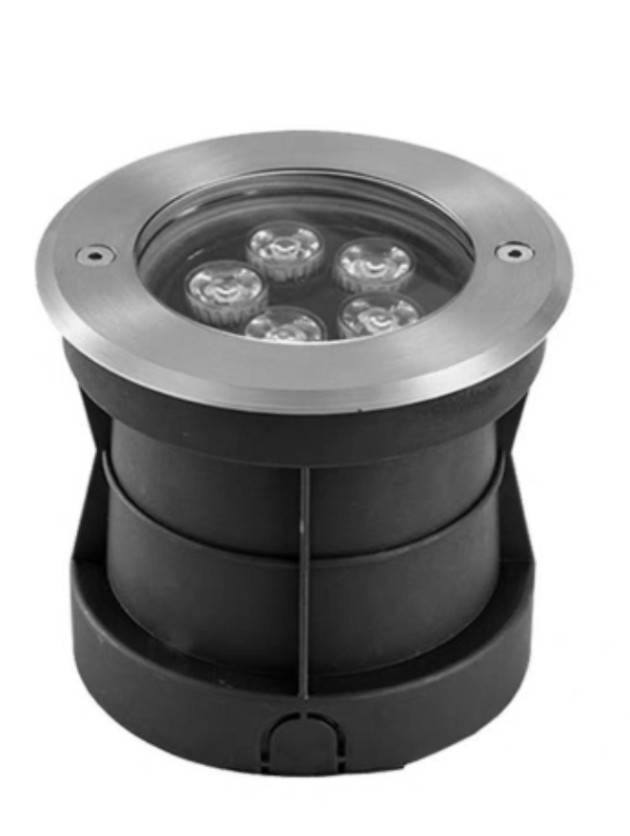 โคมฝังพื้นสแตนเลส3W 12V/24V แสงขาว