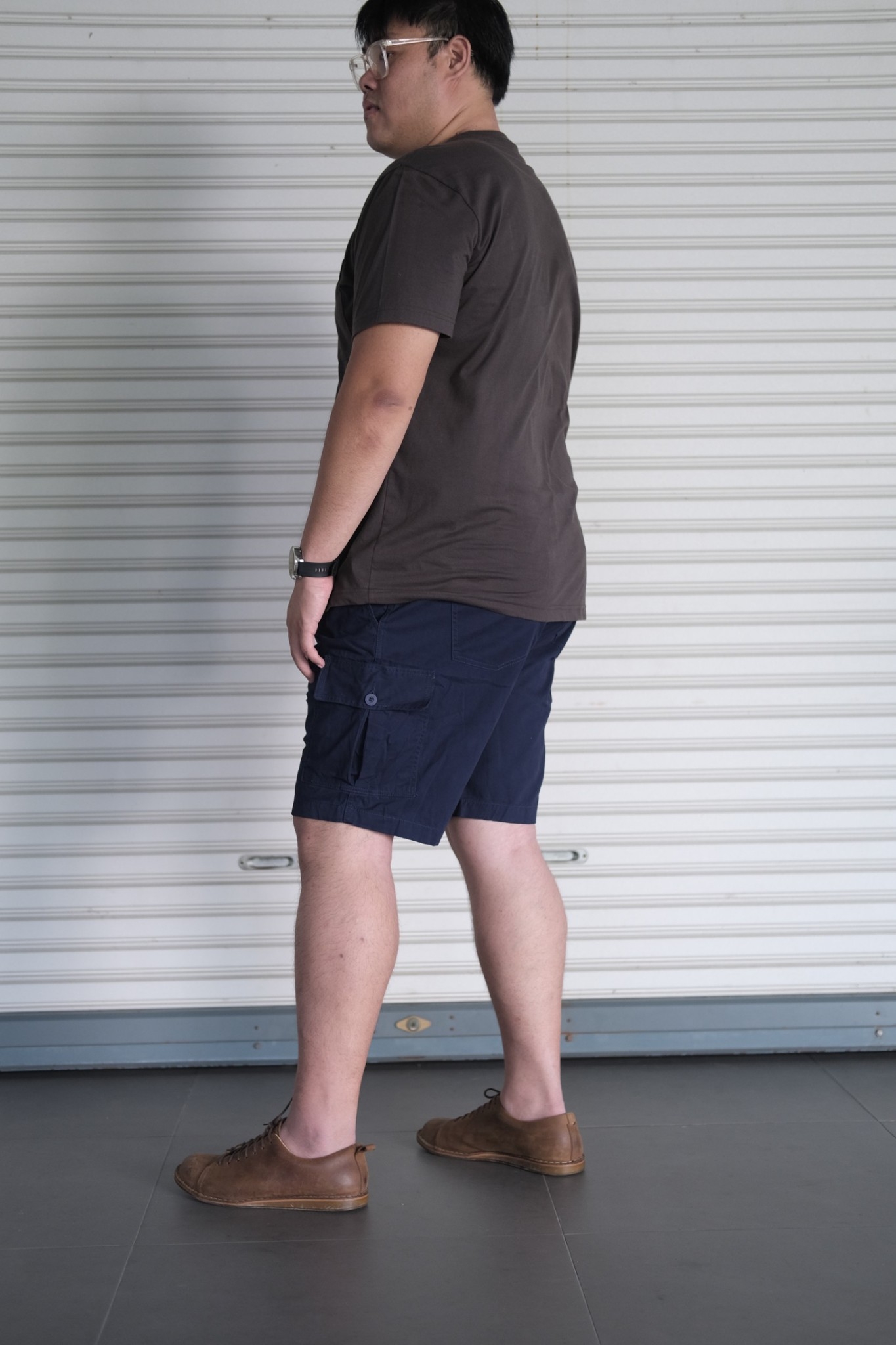 กางเกงคาร์โก้ ผ้าชิโน่ ขาสั้น สำหรับผู้ชายอ้วน ผ้ายืด3ส่วนใส่สบาย ไซส์ใหญ่ 40-48"