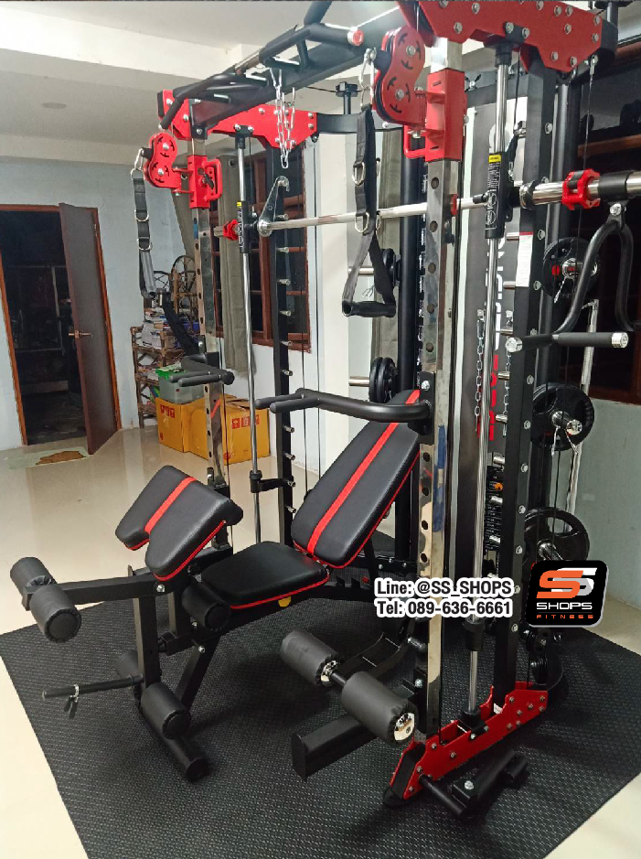 สมิทแมชชีน Smith Machine Monster Force G11+ม้านั่ง204+แผ่นน้ำหนัก 50 kg