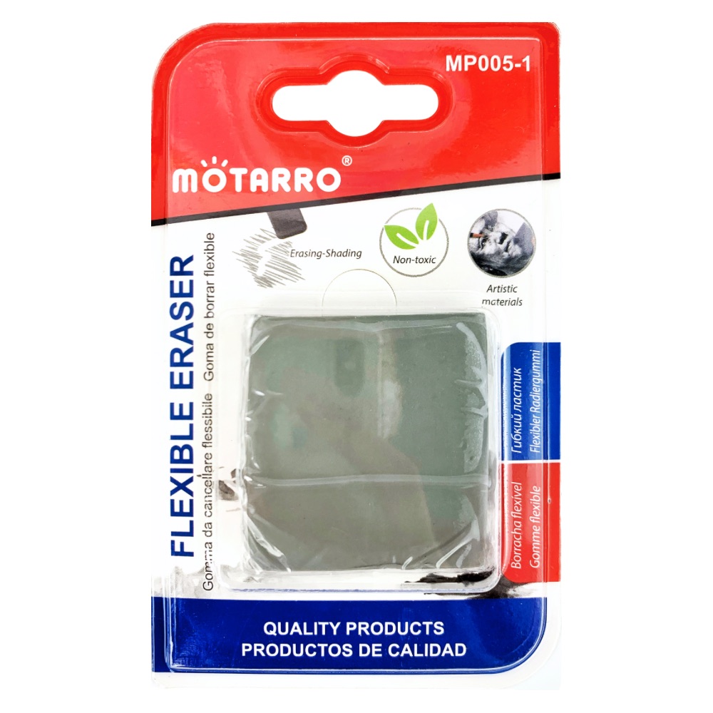 ยางลบดินน้ำมัน ยางลบชาโคล ยางลบคาร์บอน ปั้นได้ MOTARRO Flexible eraser No.MP005-1