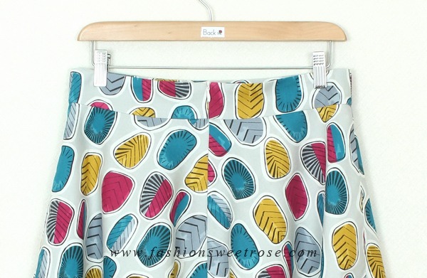 SK-316 กระโปรงแฟชั่น&ทำงาน ทรงย้วย ผ้าคอตต้อนญี่ปุ่นพิมพ์ลายกราฟฟิกหลากสี