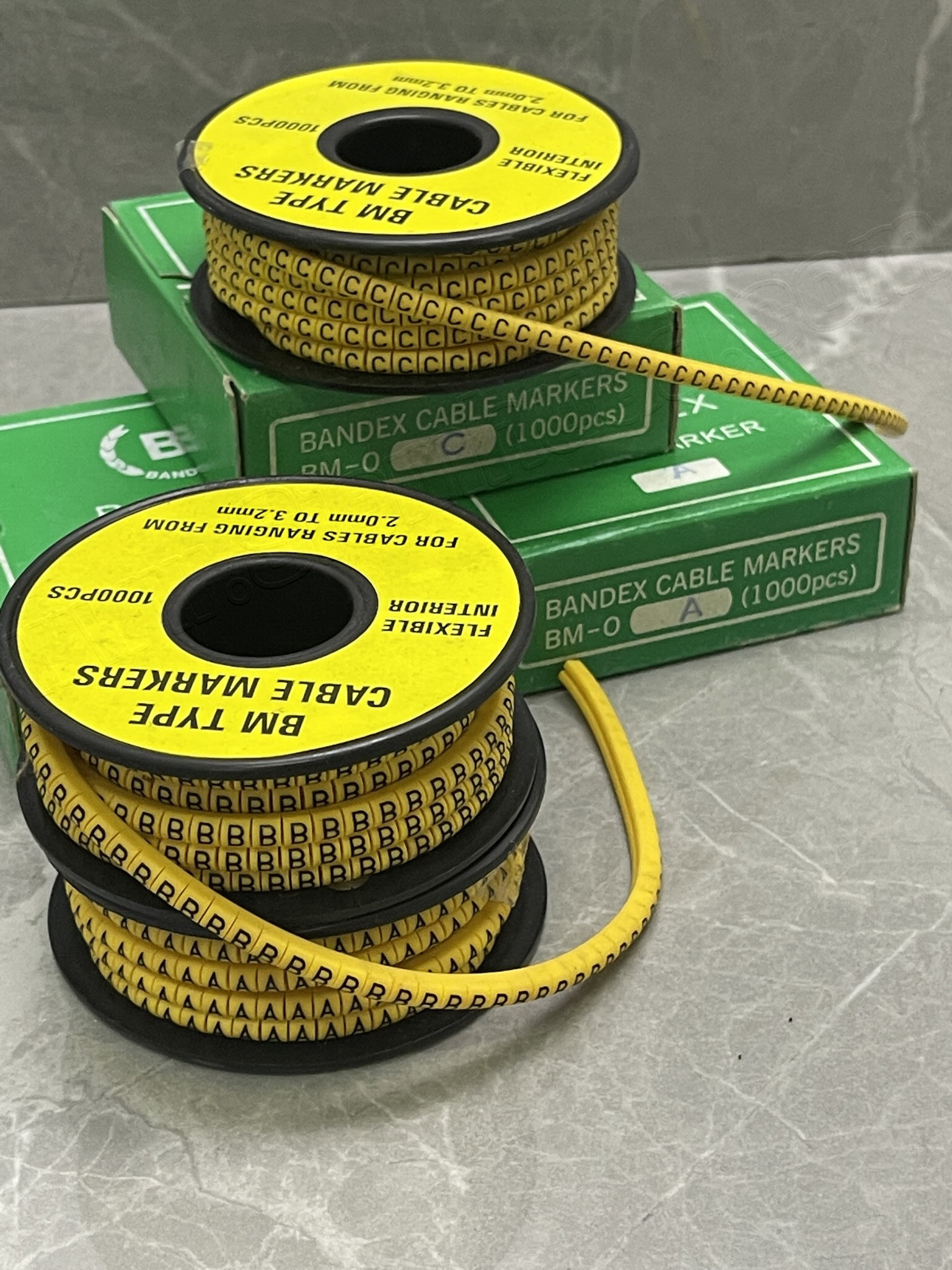 เคเบิ้ลมาร์คเกอร์ CABLE MARKER (NUMBERS and LETTERS) (BANDEX) รุ่น BM series, MS series, GM series