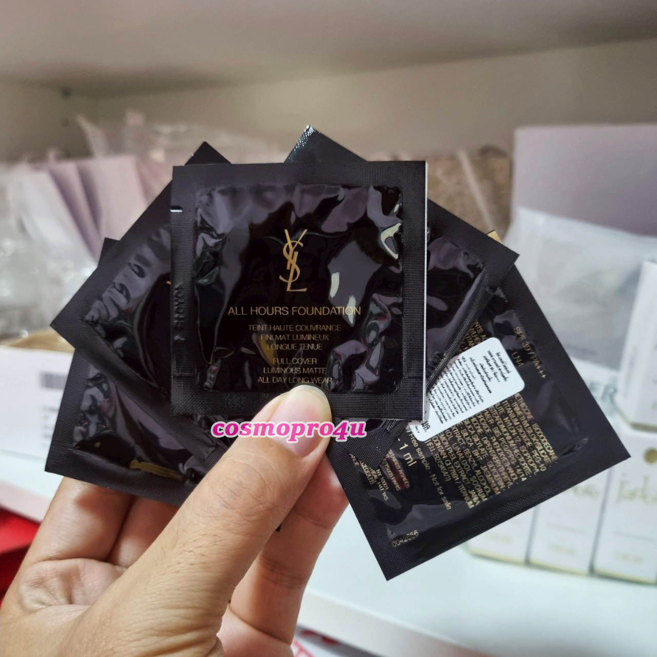 รองพื้น YSL All Hours Foundation all day long wear SPF39/PA+++ 1ml x 5ซอง เบอร์ LN4