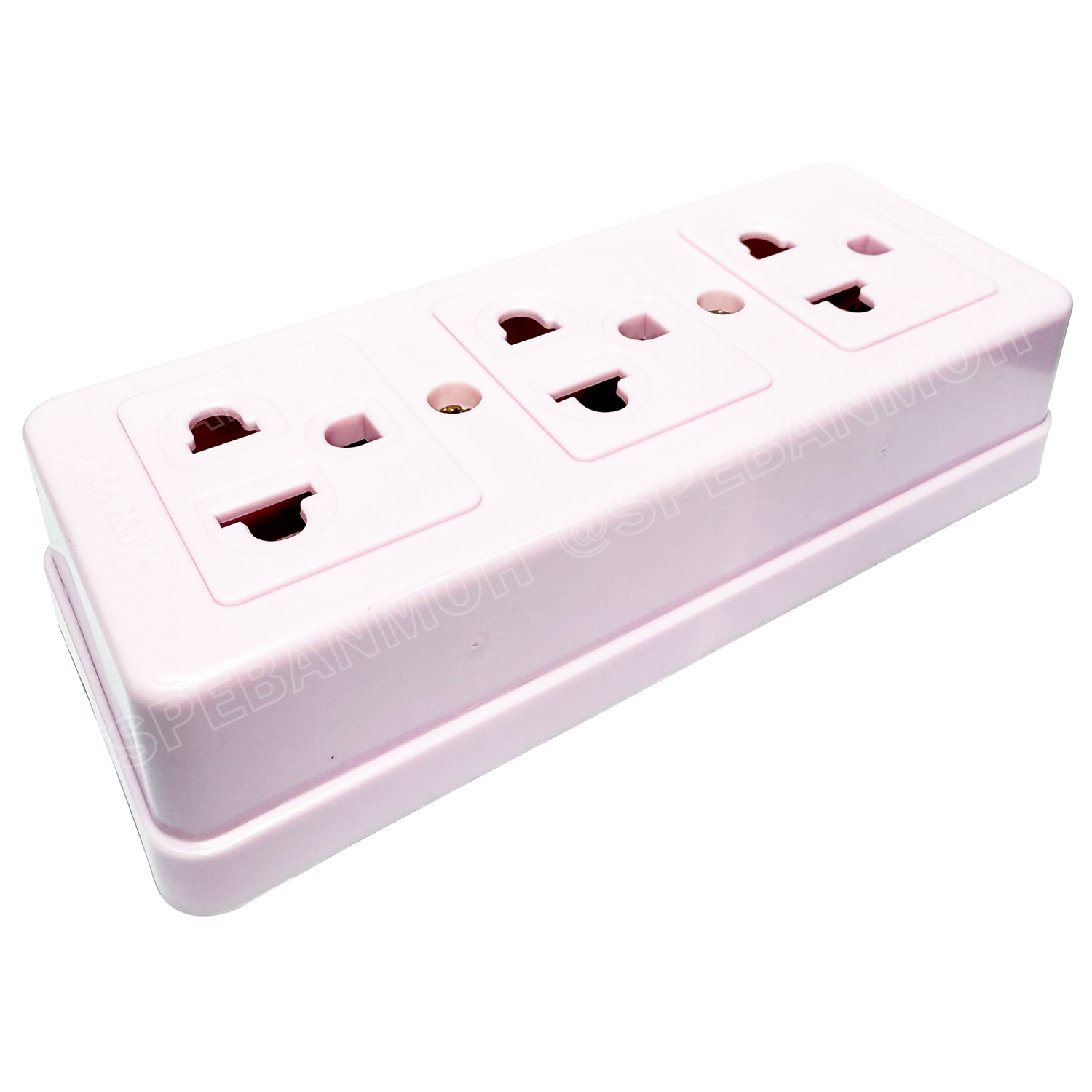 [ 1 ชิ้น / คละสี ] JRDQ-965 เต้ารับ 16A 250VAC เต้ารับ 3ช่อง มีกราวด์ ปลั๊กตัวเมีย ปลั๊กลอย ปลั๊กกราวด์ลอย มีขั้วดิน receptacle with earthing contact ขั้วทองเหลือง 3 ขา ยูนิเวอร์แซ็ล 16แอมป์ เต้ารับเอซี สำหรับทำปลั๊กพ่วง