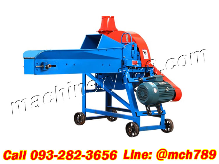 เครื่องสับหญ้าอเนกประสงค์ กำลังผลิต1.5-3.5 ตัน/ชม. เครื่องสับหญ้าเนเปียร์ เครื่องย่อยทางมะพร้าว เครื่องสับย่อยอเนกประสงค์ เครื่องสับต้นข้าวโพด เครื่องสับต้นอ้อย Mini Feed Grain Straw Grinder Mill / Grass Grinding Machine
