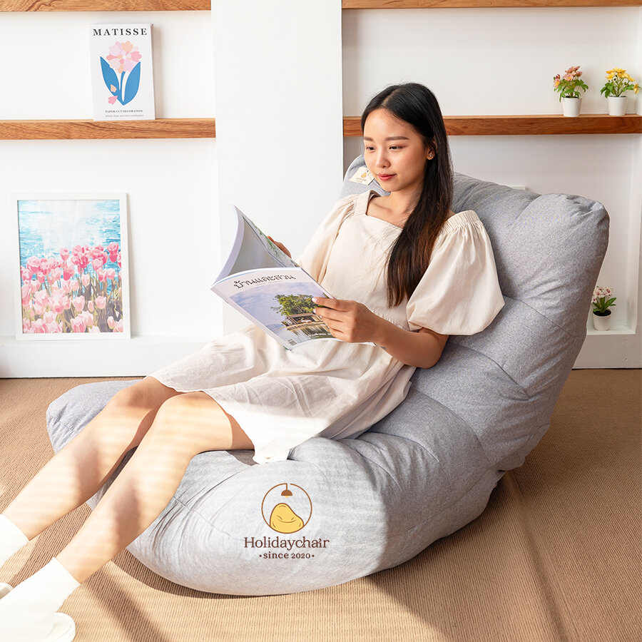 เบาะนั่งเม็ดโฟม บีนแบ็ก แบบเอนหลัง โซฟานั่งเล่น bean bag บีนแบค เก้าอี้เม็ดโฟม เก้าอี้บีนแบ็ก beanbag chair เบาะเม็ดโฟม โซฟาเม็ดโฟม (ไม่รวมที่วางเท้า) รุ่น HCS-007
