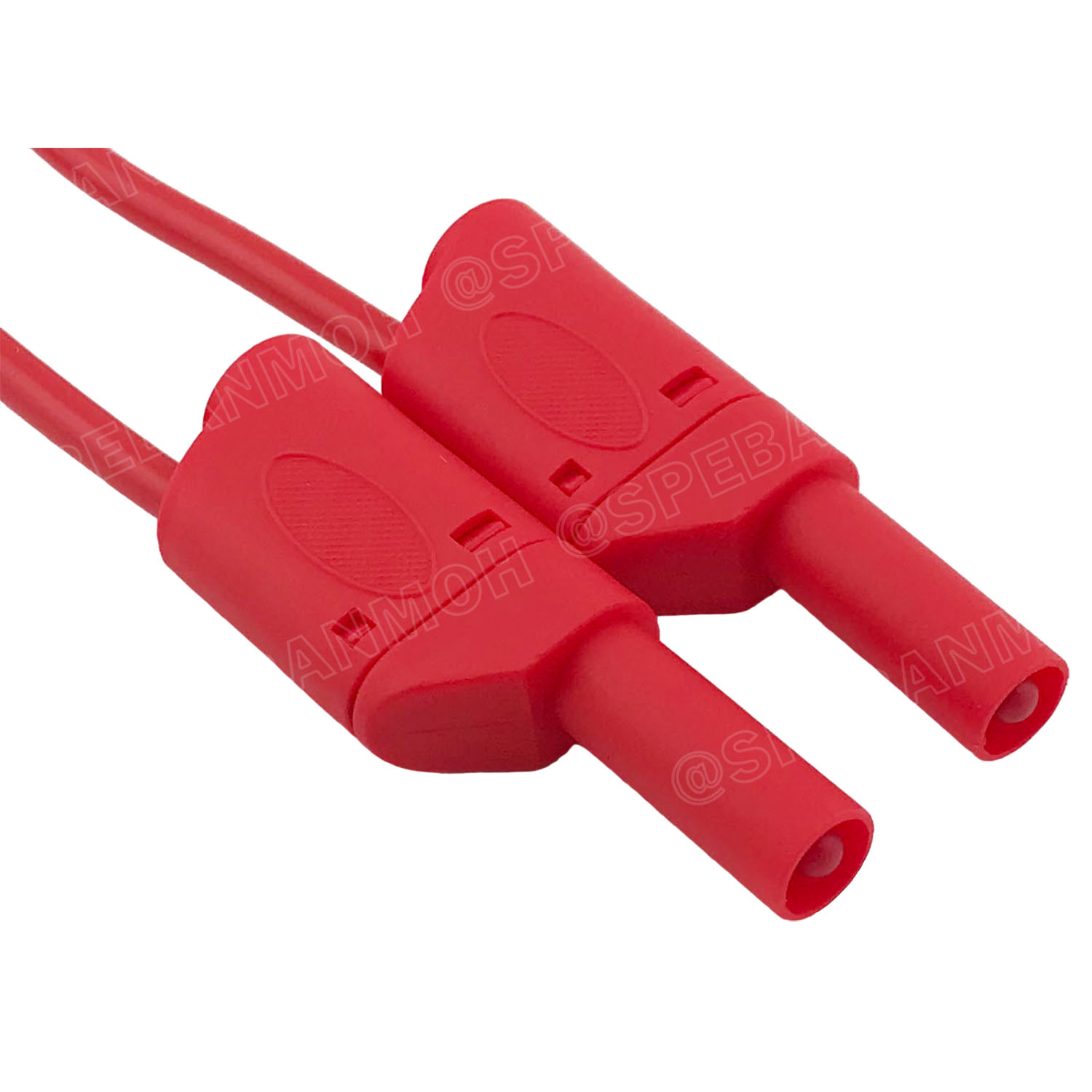 [ 1เส้น ] BNN-W-018 1M 4mm เลือกสี : สายเซฟตี้เทส Safety Test Lead สายบานาน่า พร้อมหัว ขนาด 4มิล 1.0 Sq.mm. 10A 1เมตร สายแทส สายพร้อมหัวบานาน่า Banana Plug with wire บานาน่าปลั๊ก สายปลั๊กกล้วย ปลั๊กกล้วย พร้อมสาย สายไฟเทส สายซัพพลาย สายพาวเวอร์ซัพพลาย