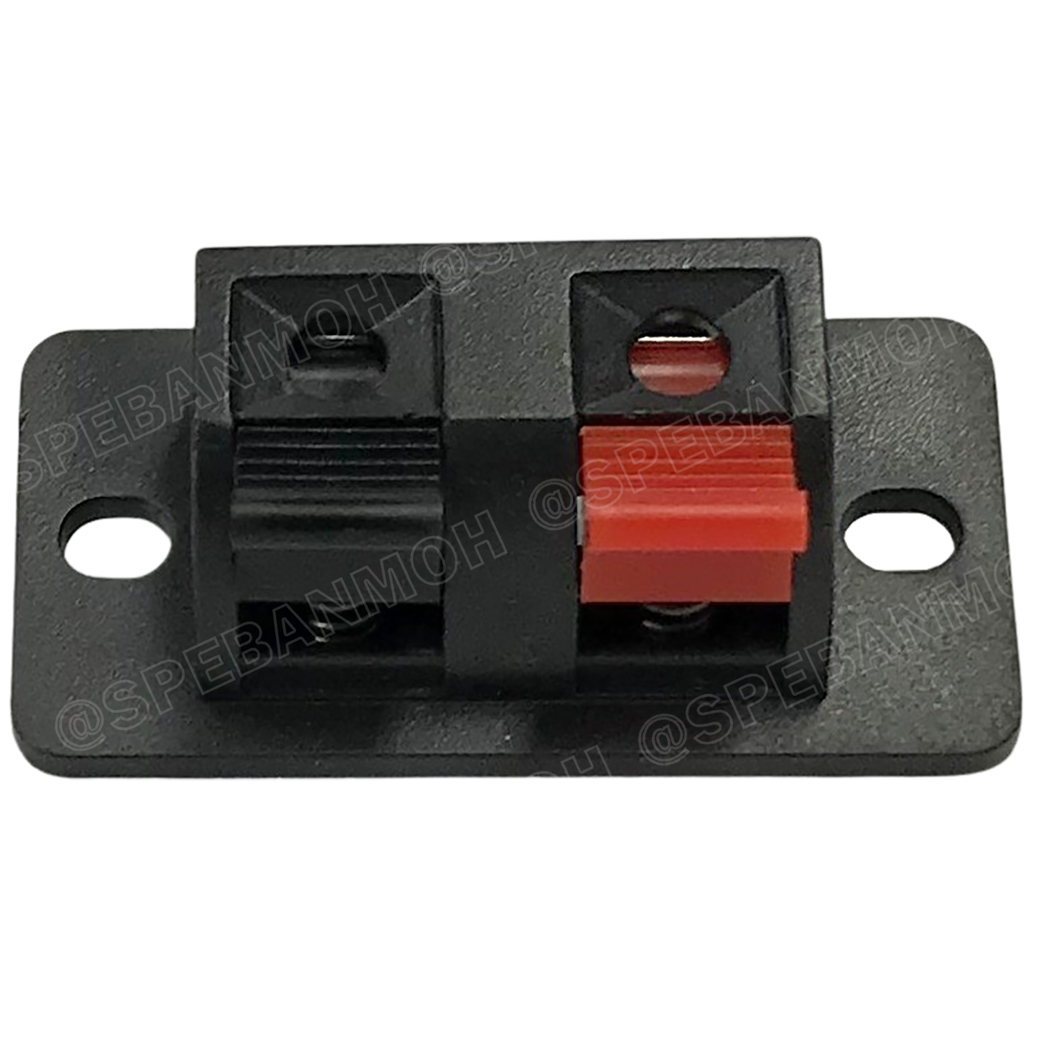 [ 10ชิ้น ] TAB-4020-2P แท็บลำโพง Speaker Terminal 2 Pole แบบกด ขั้วลำโพง 2พิน เทอร์มินอลต่อสาย ขนาด 40 x 19.5 mm 2โพล แท็บสเปคคอน แบบติดตู้ ขั้วเสียบแบบหนีบ ขั้วดำ-แดง แท็บหลังตู้ลำโพง