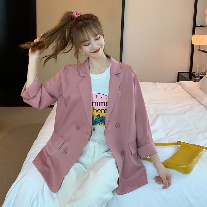 Basic blazer เสื้อคลุมเบลเซอร์ทรงสูท