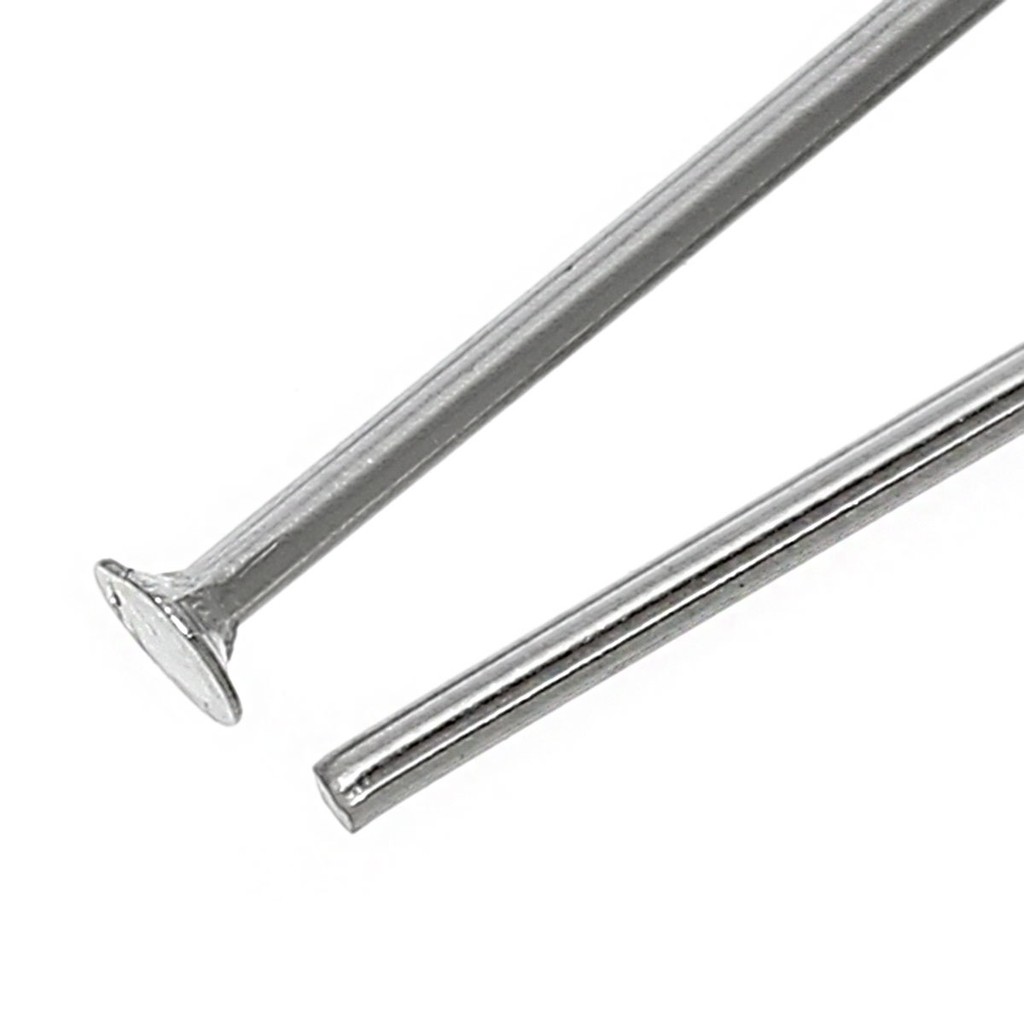 อายพิน สแตนเลส 304 สีสแตนเลส ขนาด 25x3x0.6mm, รู 2mm แพ็ค 100 ชิ้น