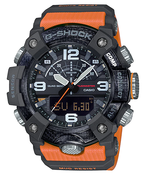 CASIO G-SHOCK รุ่น GG-B100-1A9DR สีดำ สายส้ม สินค้าใหม่ ของแท้ รับประกันศูนย์ CMG
