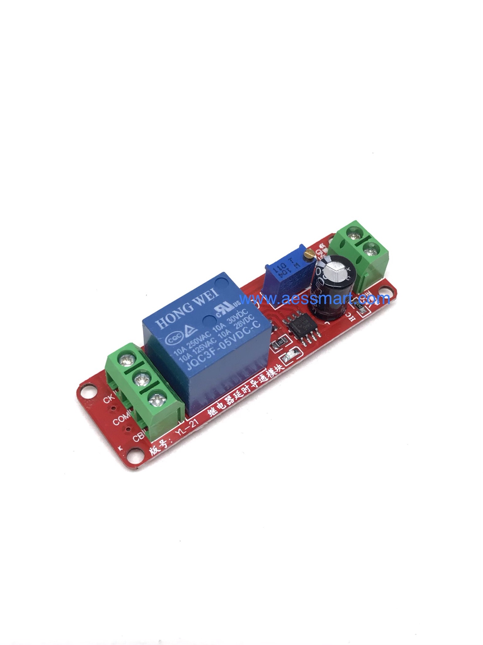 รีเลย์เหน่วงเวลาเปิด 5V Delay Relay Module Time Delay Switch Delay Timer Relay 1-10s Fixed DC 5V