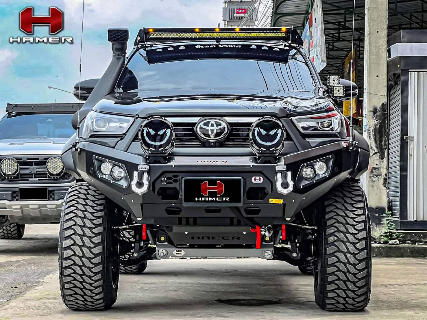 กันชนหน้า HAMER KING SERIES BULL BAR REVO 2020 ตัวสูง
