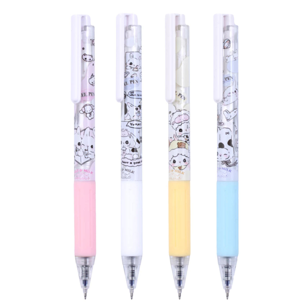 ปากกาเจล Quantum รุ่น MILKY หัวปากกา 0.38 มม. หมึกสีน้ำเงิน หมึกกันน้ำ