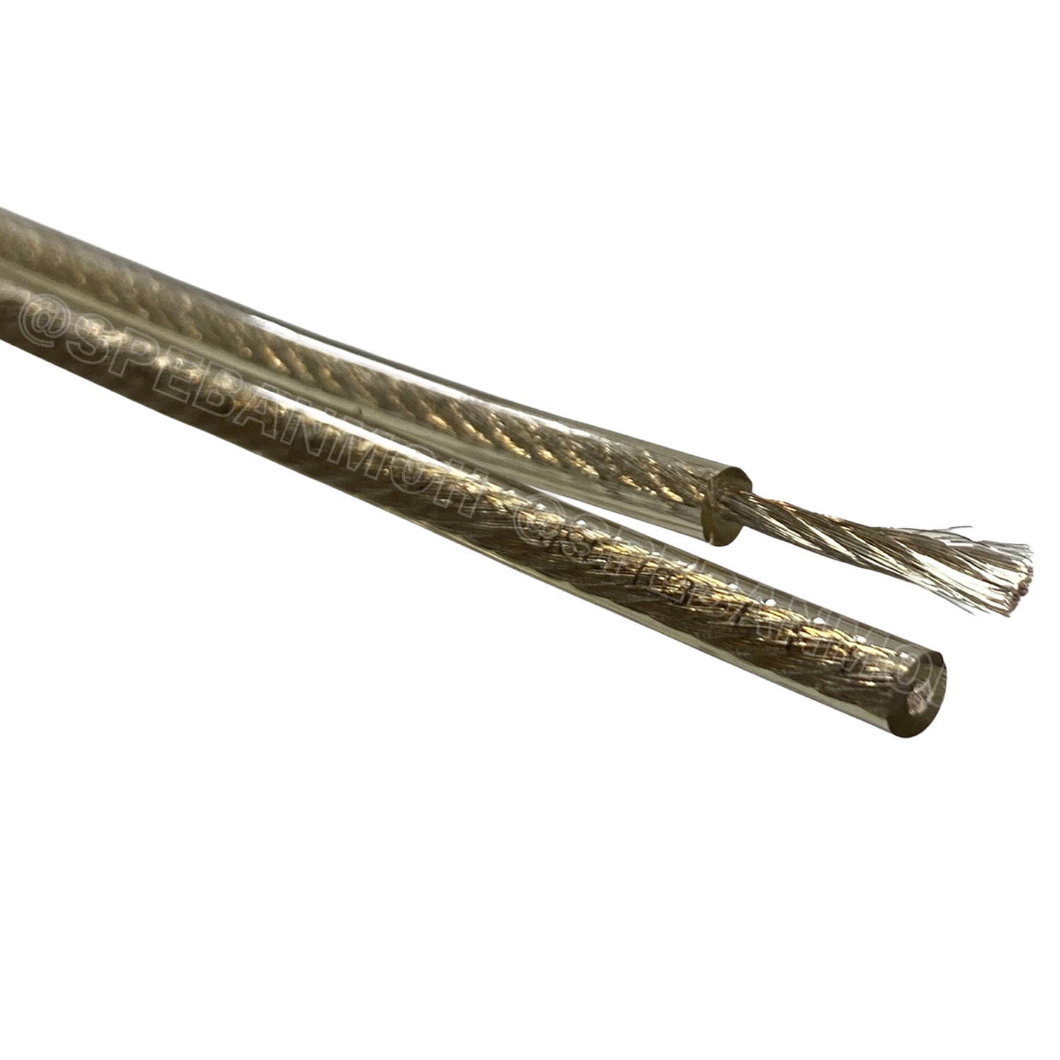 [ 1 เมตร ] JSL-133 สายลำโพงไดนาคอม Dynacom สีเงินใส Silver Speaker Cable 16AWG 1.31 sq.mm. สายลำโพงทองแดงแท้เคลือบเงิน สายนำสัญญาณเสียง ซับลำโพง ซับเบส เครื่องเสียงรถยนต์ เครื่องเสียงบ้าน Speaker Cable 16AWG สาย Subwoofer Speaker Audio Cable Audio