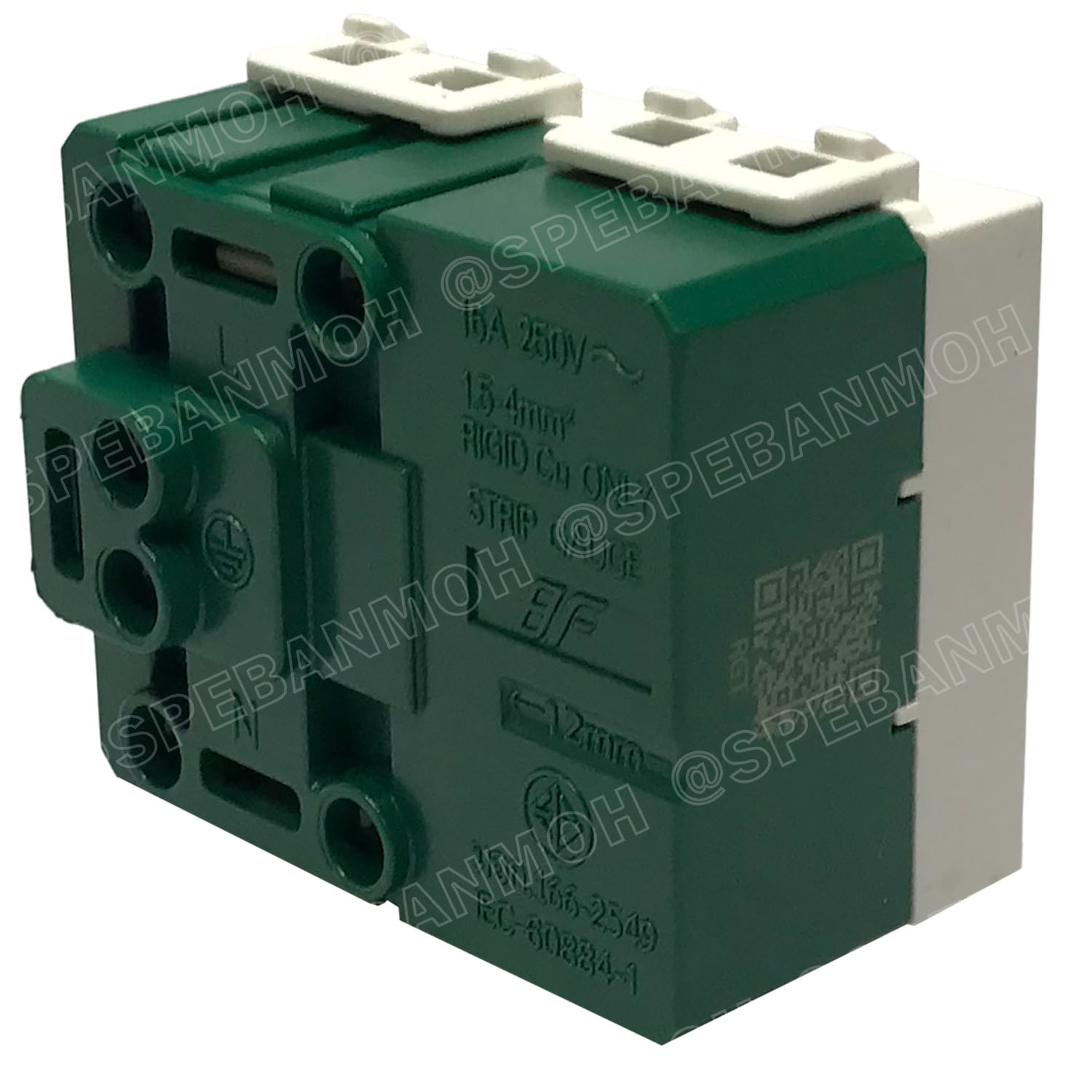 [ 1ชิ้น ] MLS-1612 เต้ารับกราวด์เดี่ยว 16A 220VAC ปลั๊กกราวด์เดี่ยว ไม่มีม่านนิรภัย BF เต้ารับเดี่ยว 3P 2P+G เต้ารับมีกราวด์ แบรนด์ บีเอฟ มาตรฐาน มอก เต้ารับปลั๊กขากลม ขาแบน เต้ารับไฟฟ้ากระแสสลับ AC Socket 2P+G 16แอมป์