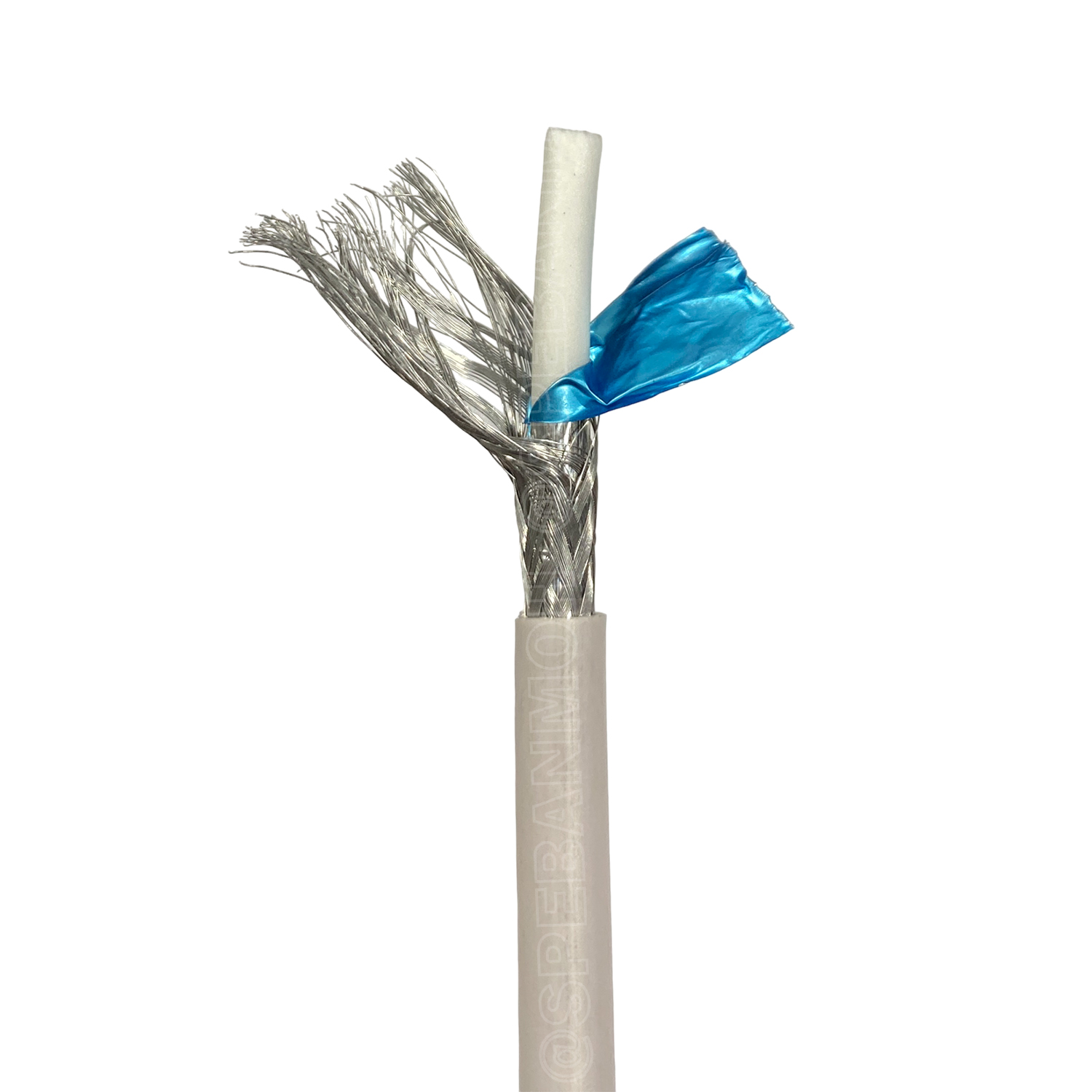 [ 5 เมตร ] CB-0106A สีขาว White สาย RG6 Indoor Link Shield 95% RG6/U Shield 18awg สายโคแอกเชียล ลิ้งค์ Coaxial Cable สายสัญญาณ สายเดินกล้องวงจรปิด RG6 ชีล 95% ใช้งานภายใน สาย CCTV สายชีลกันสัญญาณรบกวน เดินกล้องวงจรปิด CCTV ชีล สายอากาศทีวี อินเตอร์ลิ้งค์