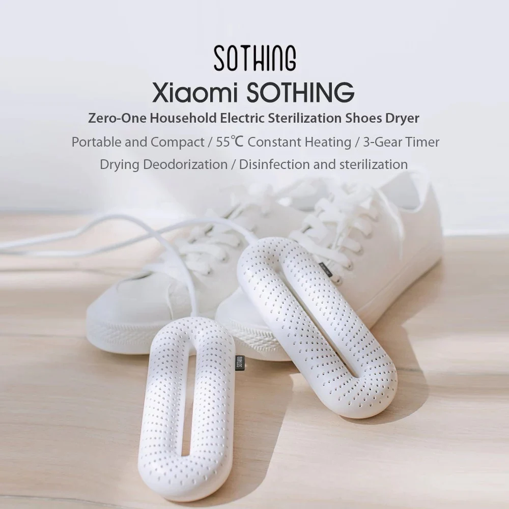 เครื่องเป่ารองเท้าพร้อมกำจัดกลิ่น Xiaomi Sothing (DSHJS1904) ZERO SHOES DRYERS ขนาดพกพา