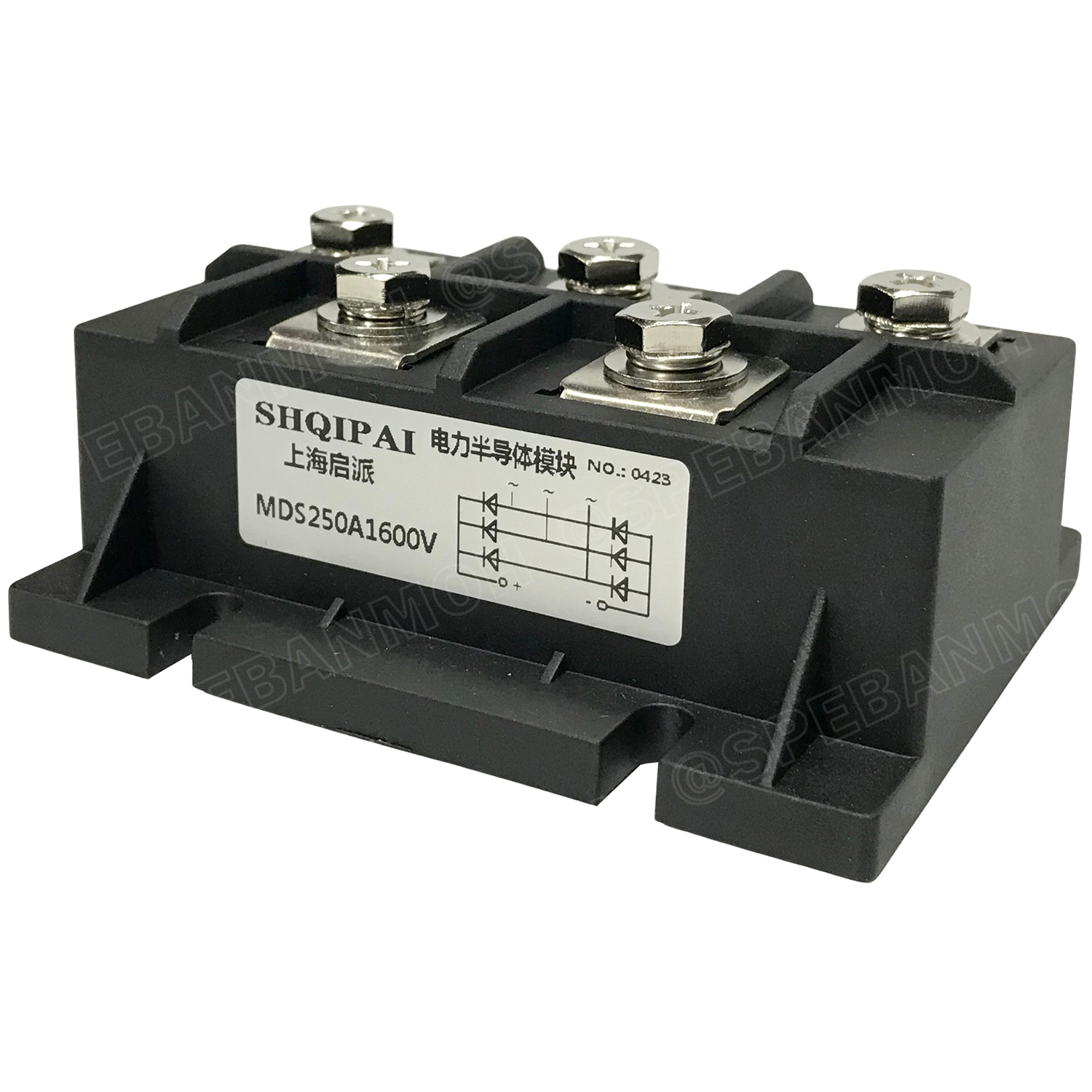 [ 1 ชิ้น ] MDS Three phase full bridge rectifier ไดโอดบริด 3เฟส แปลงไฟ AC TO DC Diode Bridge 1600V POWER Diode อุปกรณ์แปลงไฟจาก AC เป็นไฟ DC MDS 60A 100A 150A 250A 1600V 3เฟส 380V