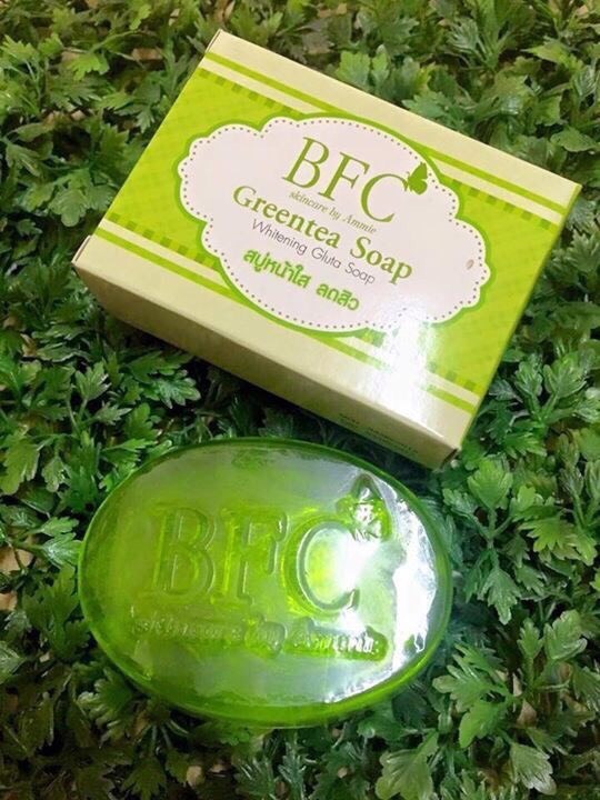 สบู่ชาเขียว หน้าใส ลดสิว BFC Greentea Soap
