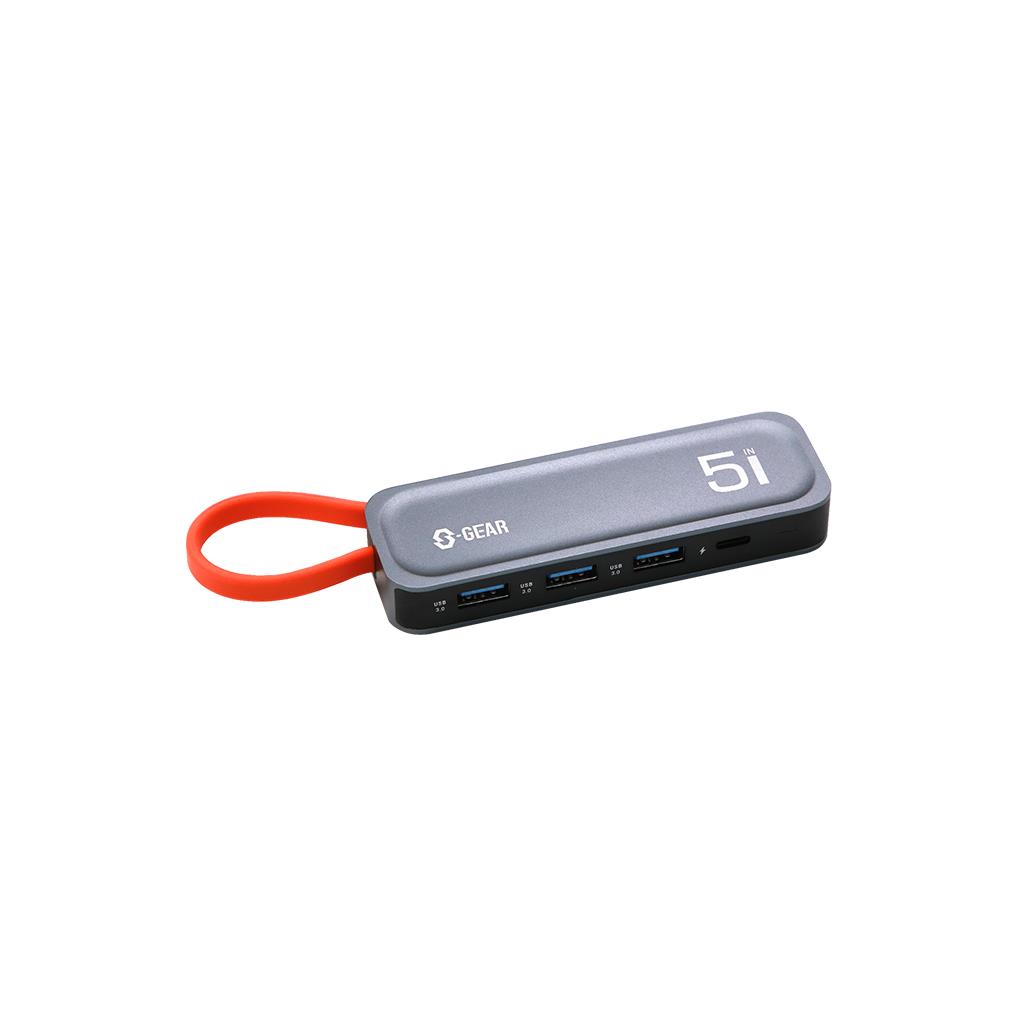 สินค้าใหม่!!! S-GEAR CONVERTOR 5IN1 1PD 3USBA 1HDMI SV Silver รับประกันศูนย์ 2 ปี