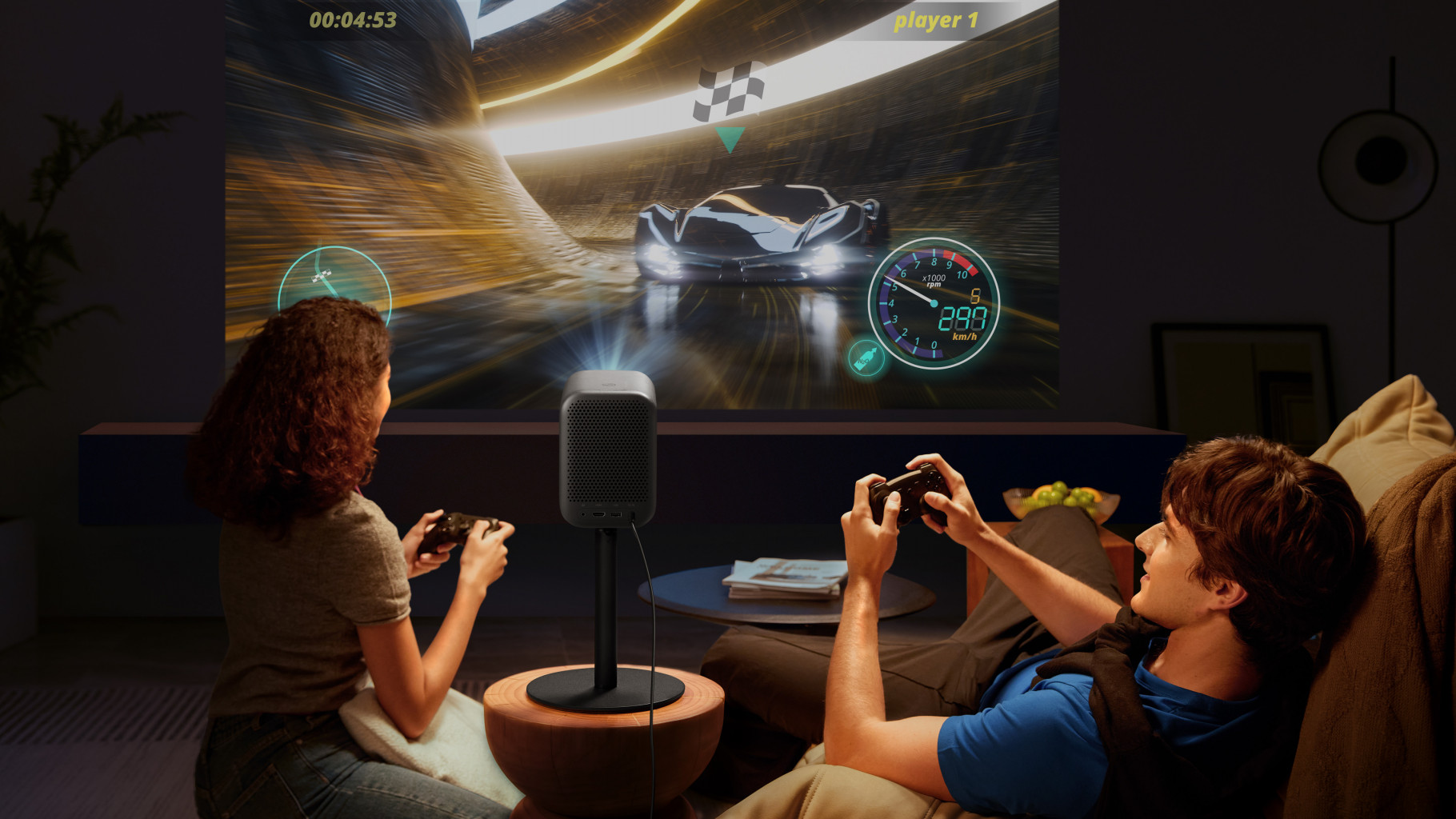 Xiaomi Smart Projector L1 ความคมชัด 1080 P HD รองรับการเล่นไฟล์ 4K สินค้ารับประกัน 1 ปี