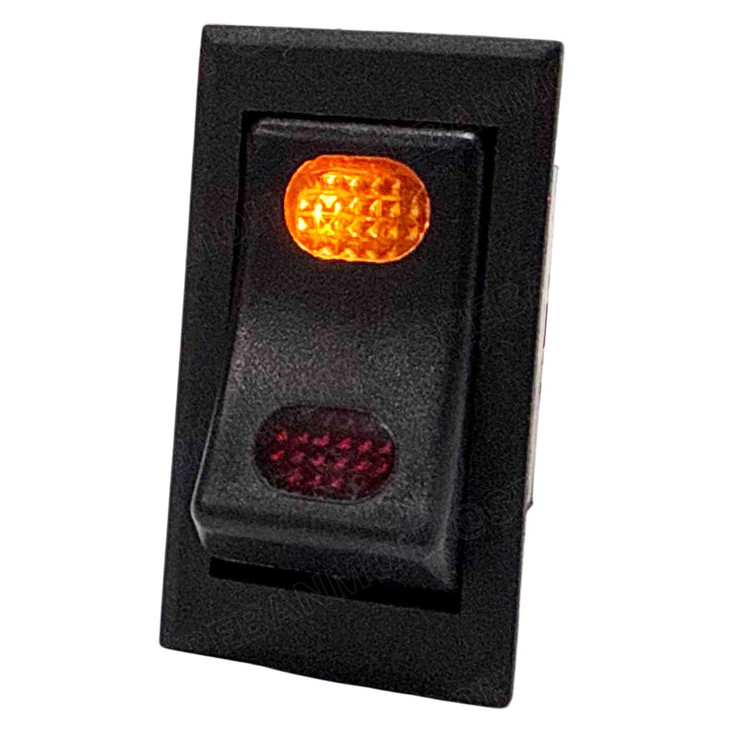 [ 1 ชิ้น ] KCD2-7-103N สวิทช์กระดก ON-OFF-ON ไฟจุด 12VDC 20A 24VDC 10A DC Rocker Switch Automotive Switch สวิทช์รถยนต์ สวิทช์ไฟ สวิทช์ ล็อคค้าง เปิดปิดเปิด สวิทช์ฺดีซี มีไฟ Point Lamp