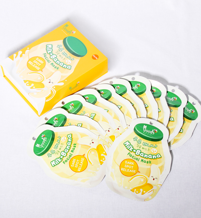 MOODS มาส์ค ดาร์ค สปอต รีลีส - มาส์คนมเกาหลี ►สูตรนม+กล้วย