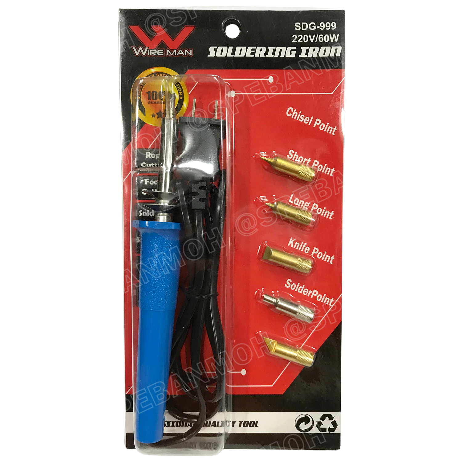 SDG-999 หัวแร้งบัดกรี เปลี่ยนปลาย สลับปลาย เปลี่ยนหัส สลับหัว Wireman SGD 999 หัวแร้งเปลี่ยนปลาย ปลายหัวแร้งเปลี่ยนได้ เปลี่ยนปลายได้ หัวแร้งปืน SGD-999 Wireman Soldering Iron Tip Change หัวแร้งบัดกรี หัวแร้งซ่อม เปลี่ยนปลายหัวแร้ง หัวแร้ง สลับหัว ร้อนเร็
