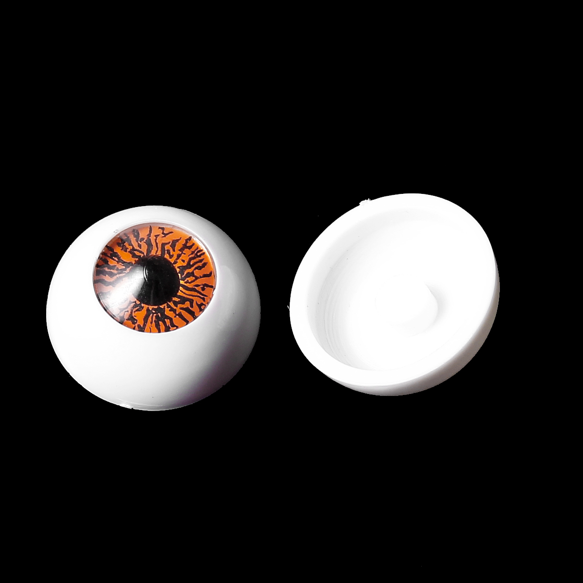 ลูกตาพลาสติกกลม ขนาด 16 มม. มี 2 สี